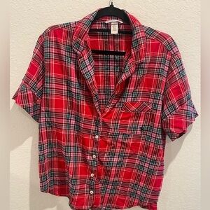 Victoria’s Secret Plaid Top Size Medium